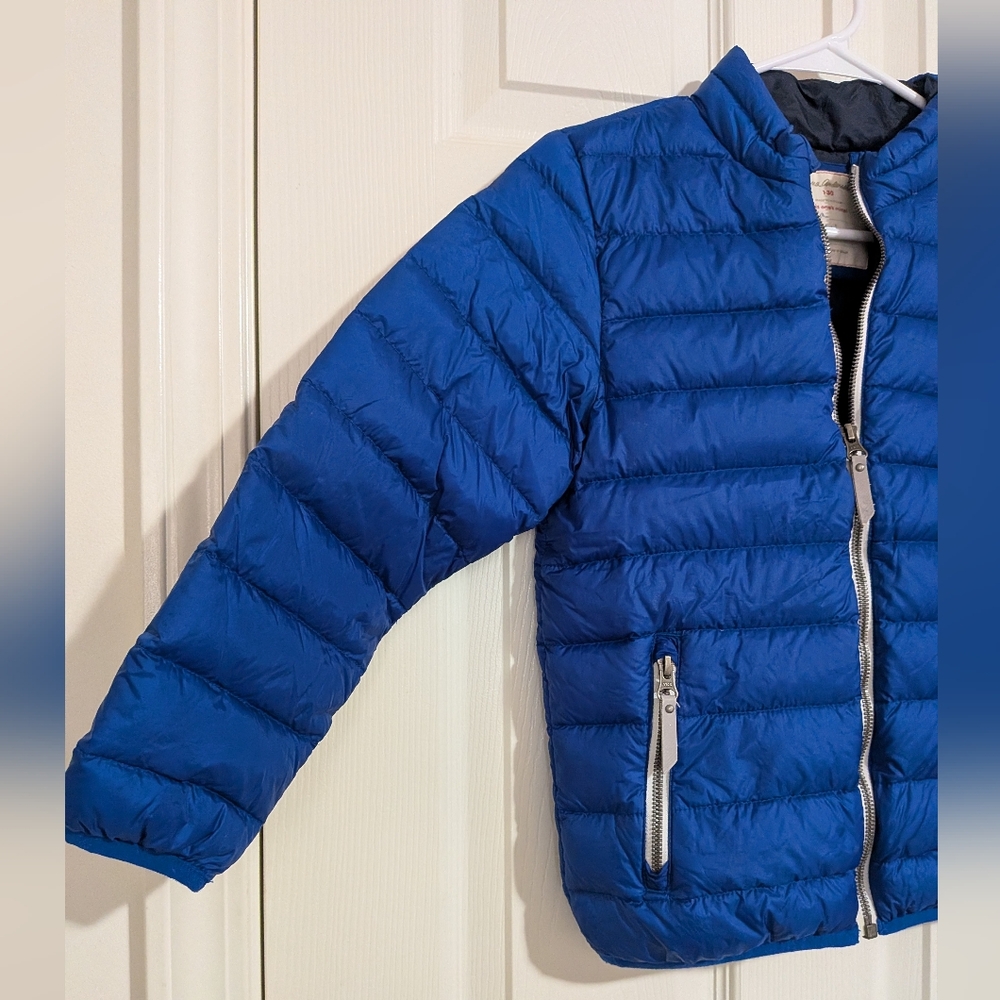Hannah Andersson 130cm US 8 Down Puffer Coat Blue Down And Feathers - Picture 5 of 8